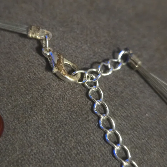 Penningtons Purple Multi-Strand Illusion Necklace & Dangle Earrings Jewelry Set - Picture 8 of 12